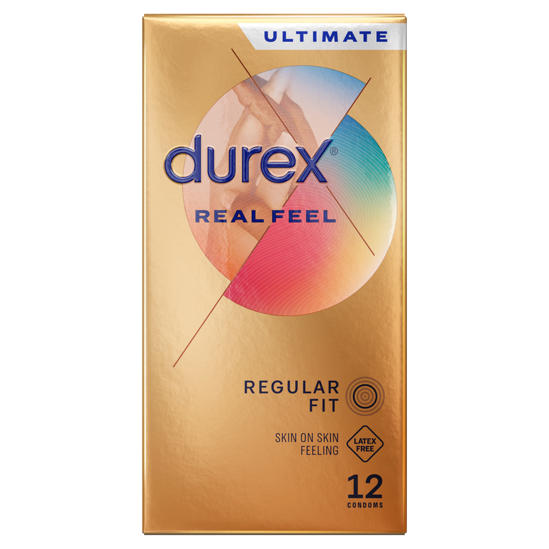 Durex Real Feel Condoms - Regular, 12pcs
