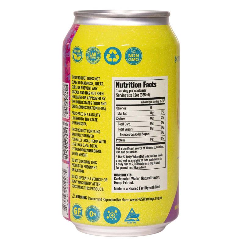 Cheech & Chong's 5mg THC High & Dry Raspberry Highball Seltzer 12oz Can