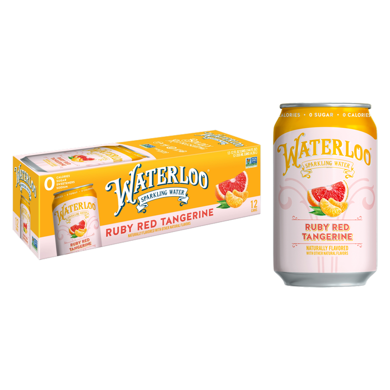 Waterloo Ruby Red Tangerine Sparkling Water 12pk 12oz Cans