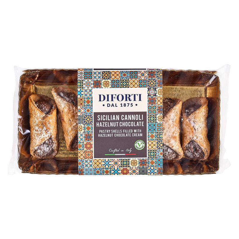 Diforti Sicilian Hazelnut & Chocolate Cannoli, 150g