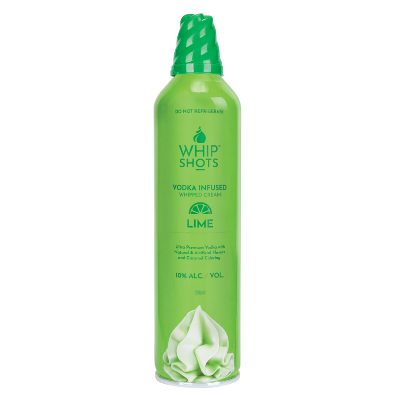 Whipshots Lime Vodka Infused Whipped Cream 200ml (20 Proof)