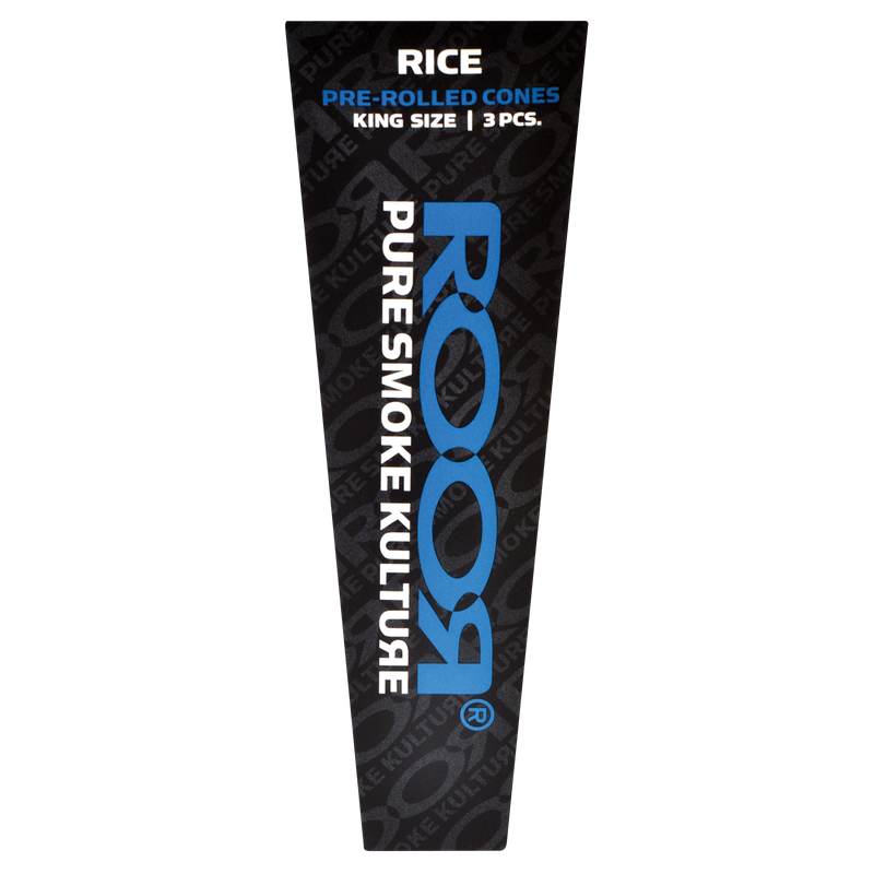 RooR Pre-Rolled King Size Rice Cone 3pk