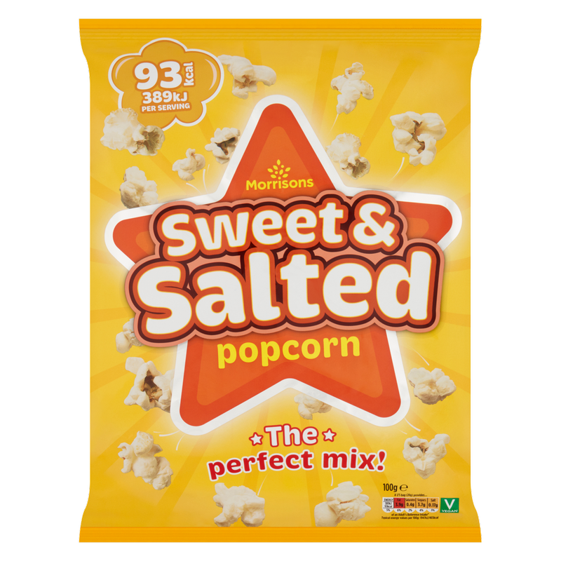 Morrisons Sweet & Salty Popcorn, 100g