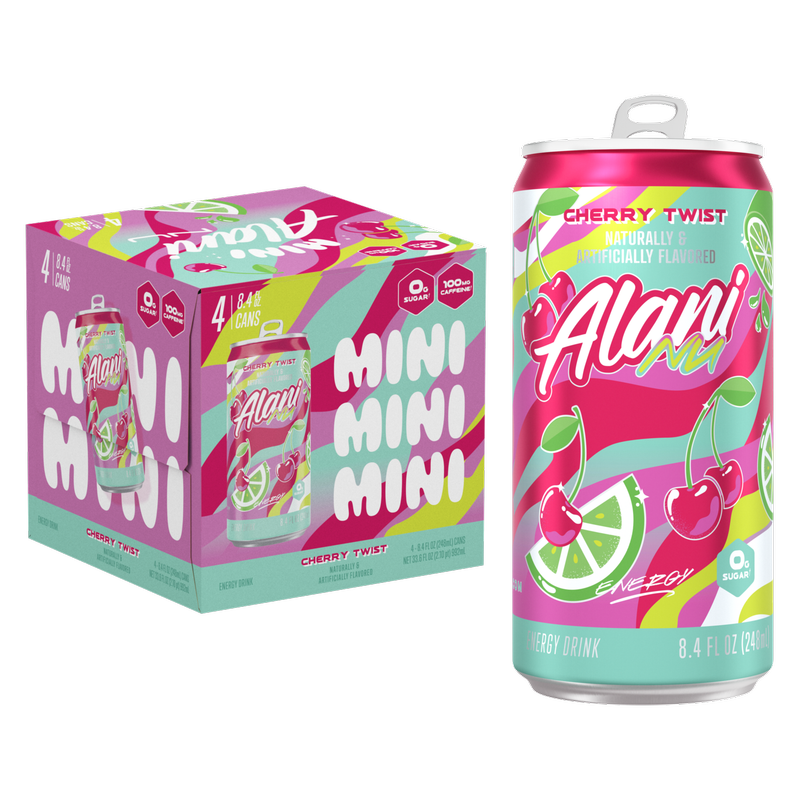 Alani Energy Cherry Twist 4pk 8.4oz Can