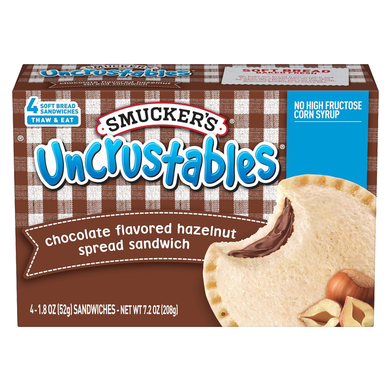 Smucker's Frozen Uncrustables Chocolate Hazelnut 1.8oz 4ct