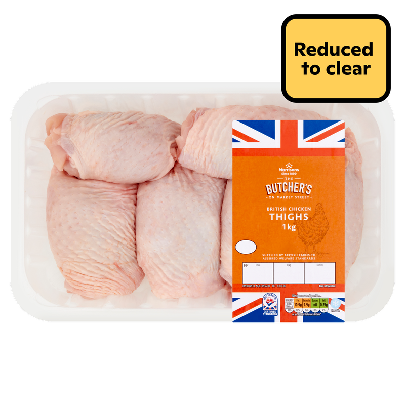 Reduced - Morrisons British Chicken Thighs, 1kg