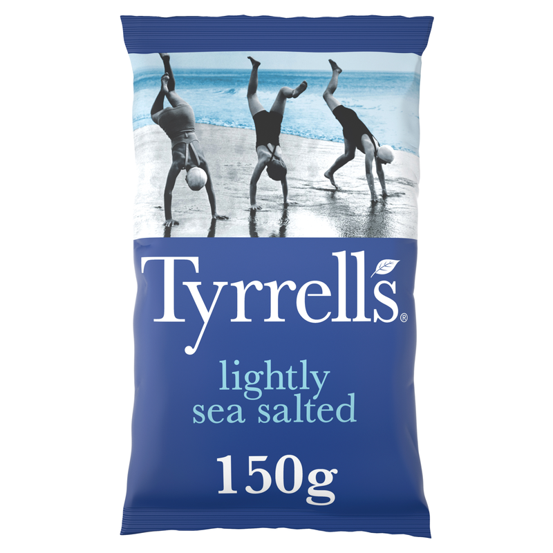 Tyrrells Lightly Sea Salted Crisps, 150g