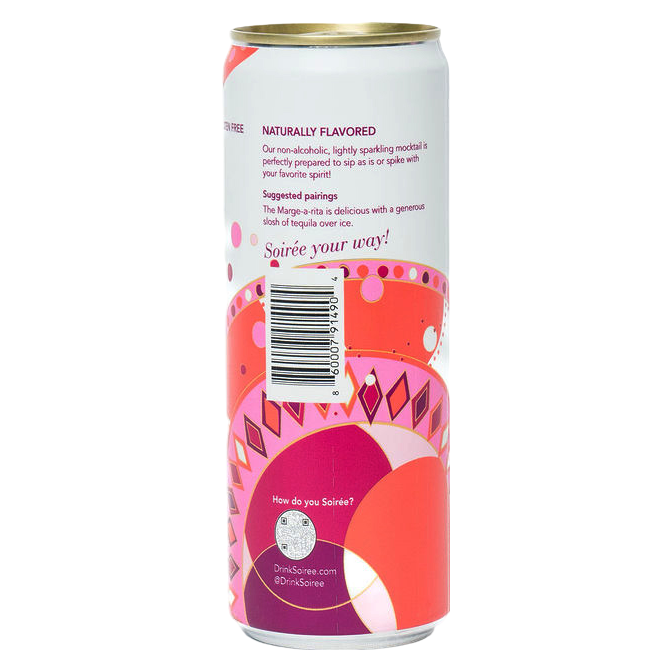 Soiree Marge-a-rita Non Alcoholic Mocktail 4pk 12oz Can