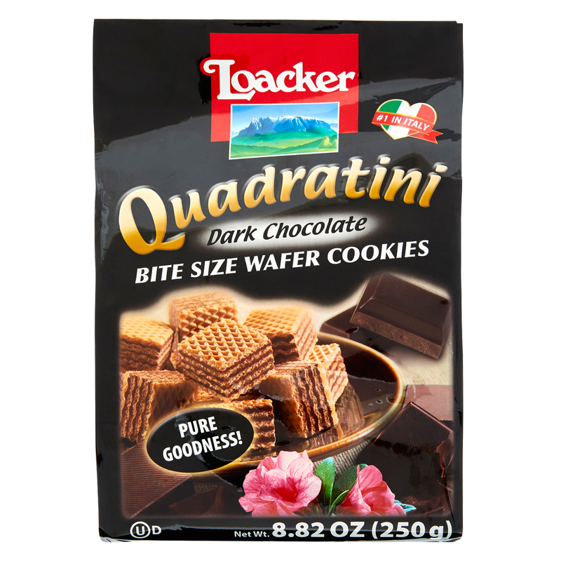 Quadratini Dark Chocolate Bite Size Wafer Cookies 8.82oz
