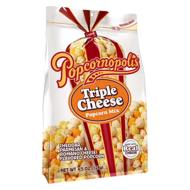 Popcornopolis Triple Cheese Popcorn Mix 4.5oz