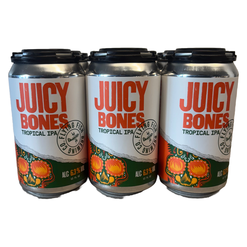 Flying Fish Juicy  Bones Tropical IPA 6pk 12oz Cans 6.3% Abv