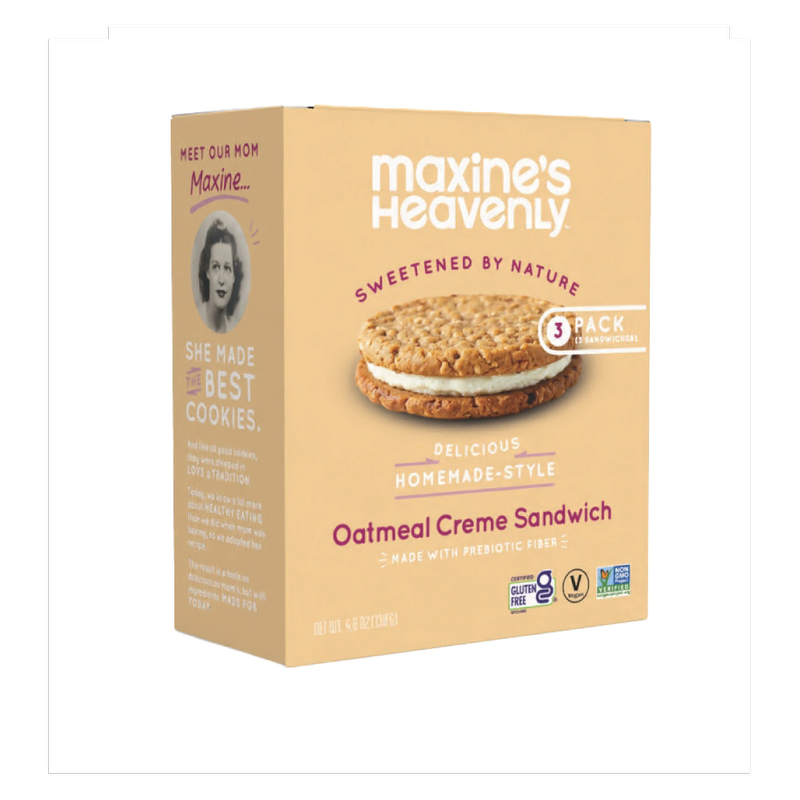 Maxine's Heavenly Oatmeal Creme Sandwich Cookie, 4.6 oz 