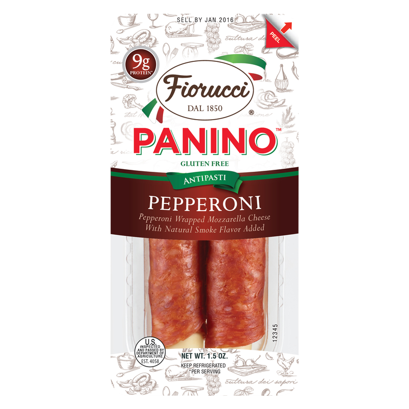 Fiorucci Panino Pepperoni & Mozzarella Cheese Snack Pack - 2ct/1.5oz