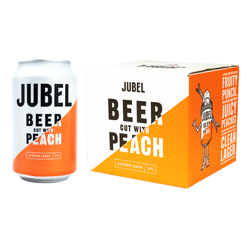 Jubel beer cut with Peach, 4 x 330ml