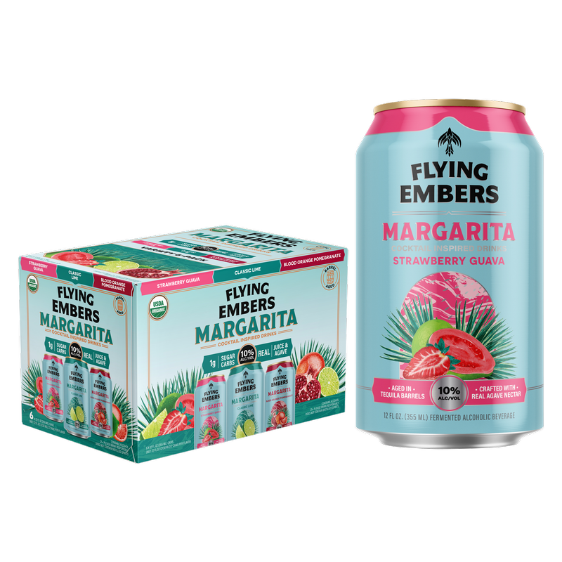 Flying Embers Organic Margarita Variety 6pk 12oz Can 10 ABV Similar