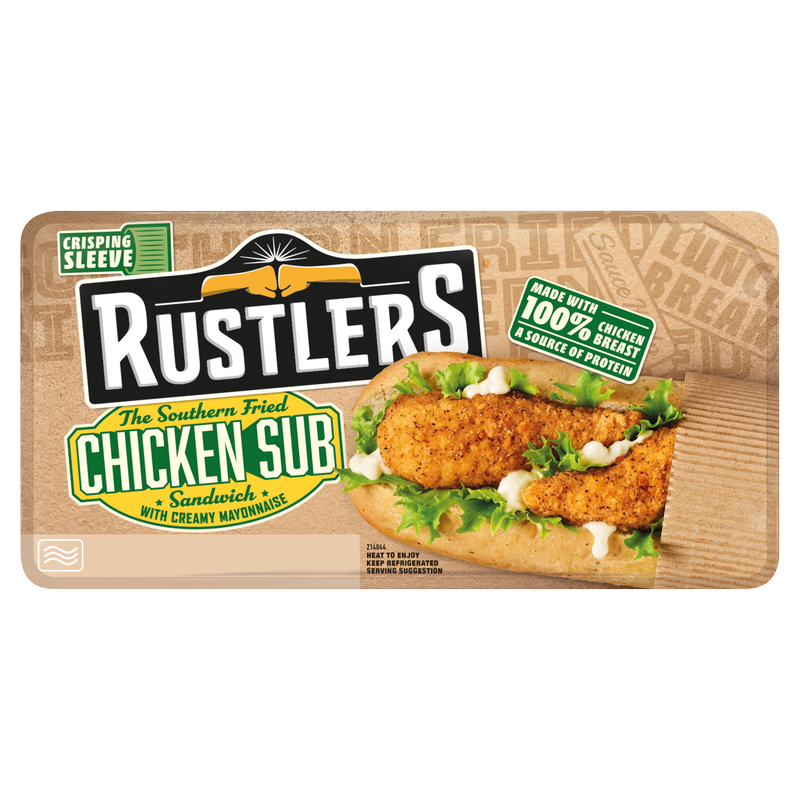 Rustlers The Southern Fried Chicken Sub Sandwich, 158g