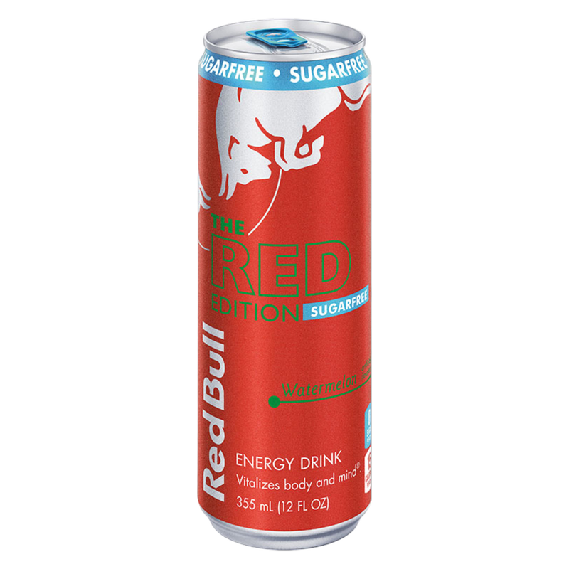Red Bull Sugar Free Red Edition Watermelon Energy Drink 12oz Can