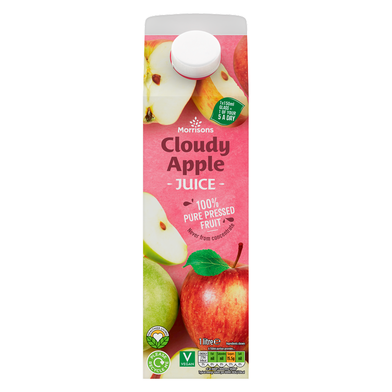 Morrisons Cloudy Apple Juice, 1L