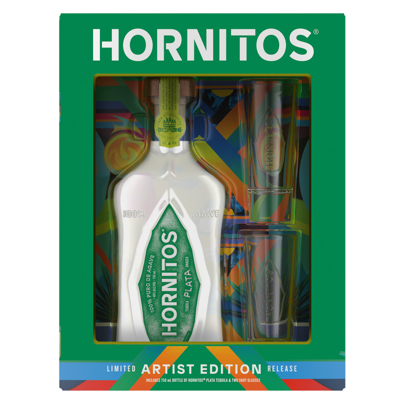 Hornitos Blanco with Shot Glasses Giftset