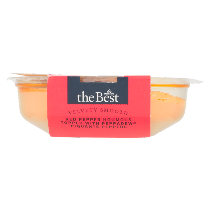 Morrisons The Best Houmous Topped With Red Pepper, 170g
