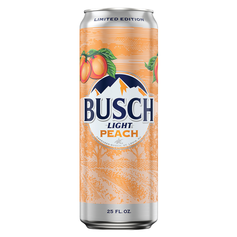 Busch Light Peach Single 25oz Can 4.1% ABV
