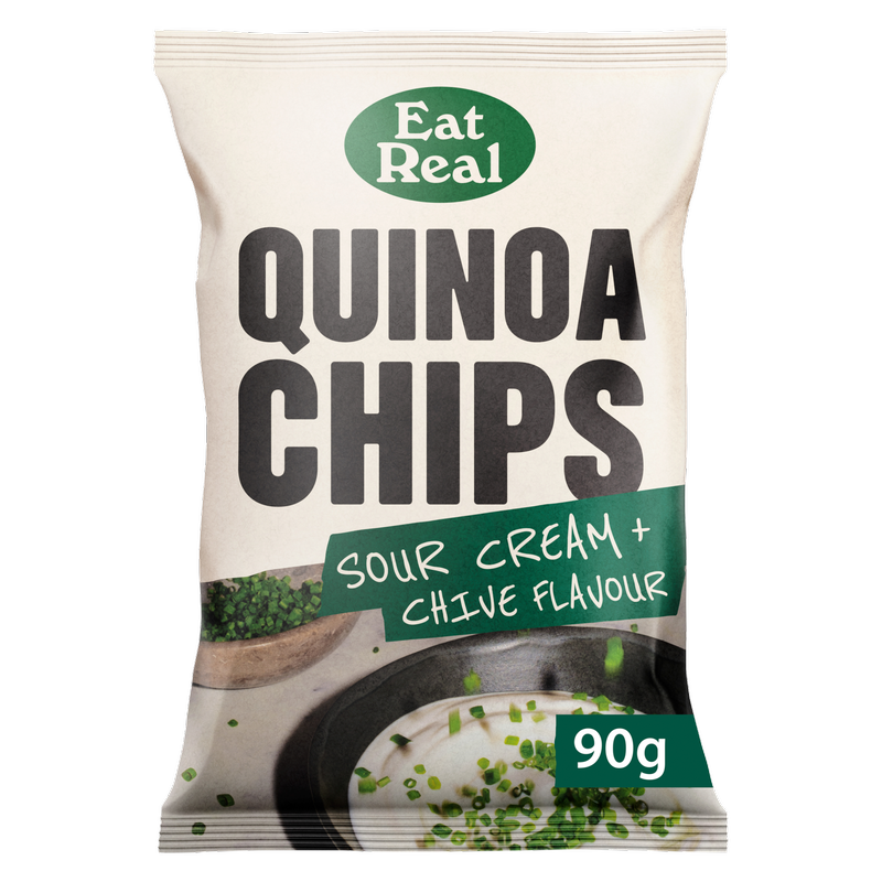 Eat Real Quinoa Chips Sour Cream & Chive, 90g