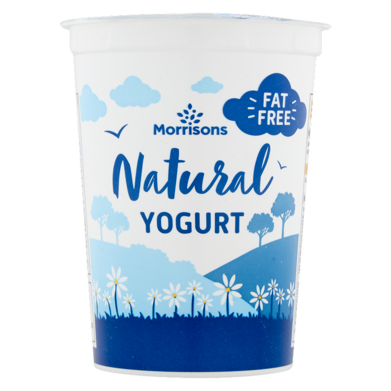 Morrisons Fat Free Natural Yogurt, 500g