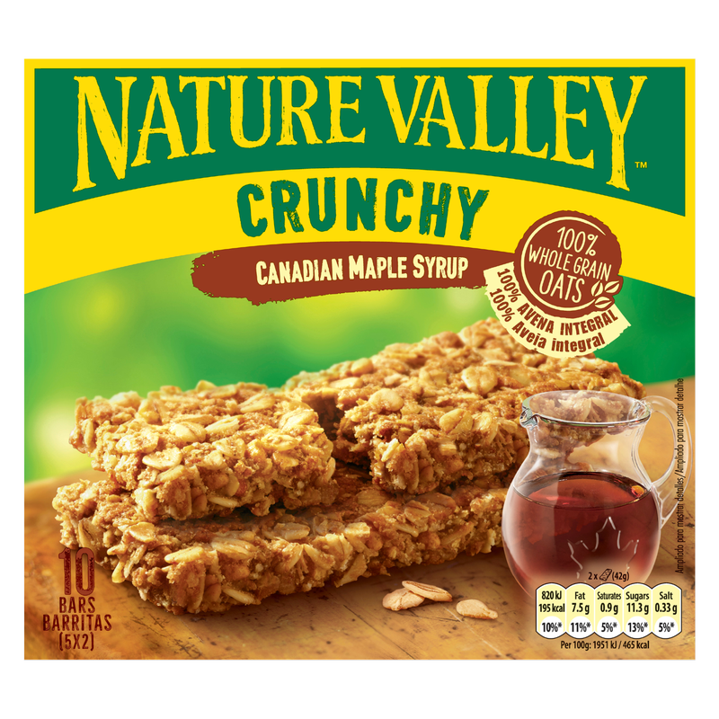 Nature Valley Crunchy Canadian Maple Syrup, 5 x 42g