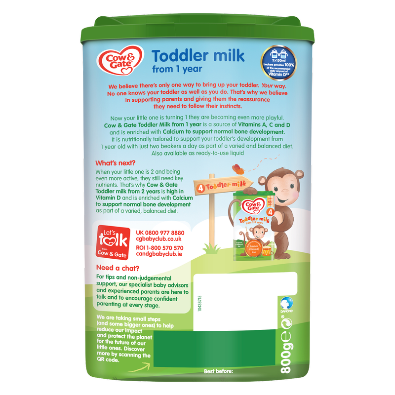 Cow & Gate 3 Growing Up Milk, 800g