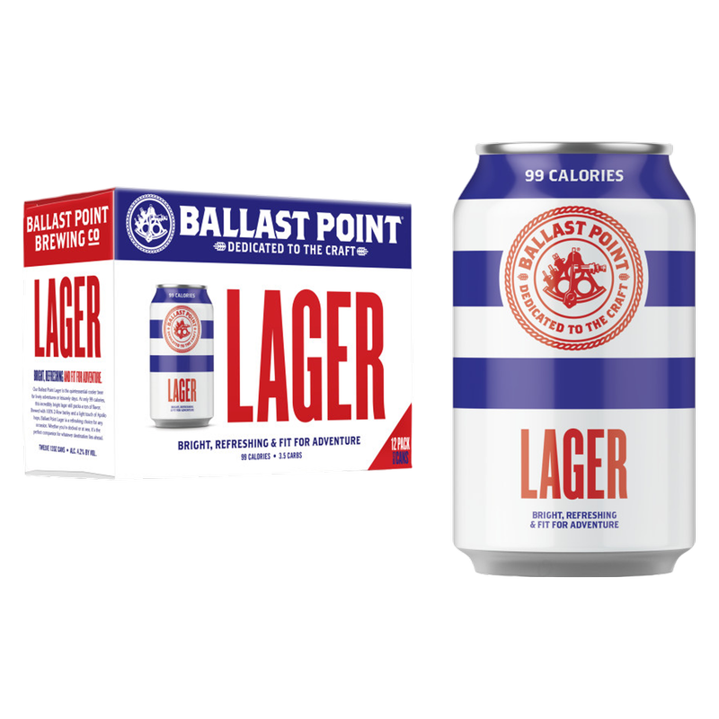 Ballast Point Lager 12 Pack 12 oz Cans