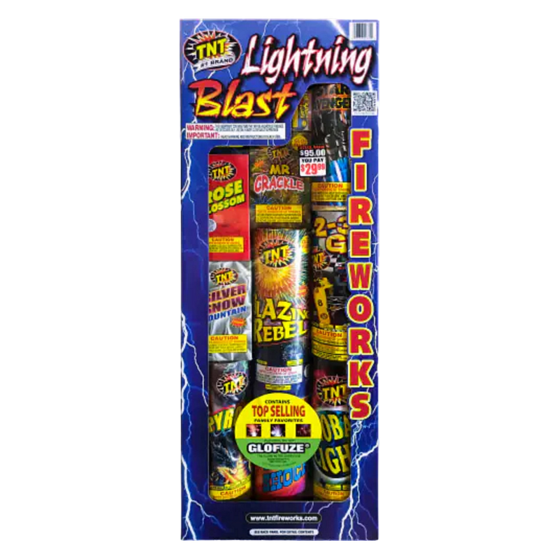 Lightning Blast Fireworks Aerial Assortment Pack
