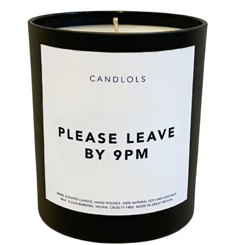 Candlols Please Leave By 9pm (Black Pomegranate), 30cl