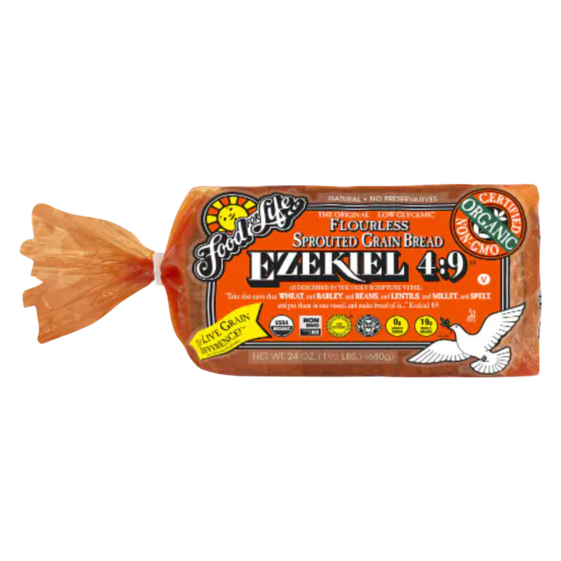 Food For Life Ezekiel 4:9 Organic Frozen Sprouted Grain Bread - 24oz