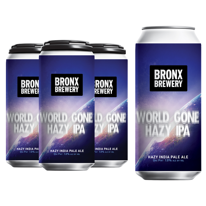 The Bronx Brewery World Gone Hazy IPA 4pk Can 7.0% ABV