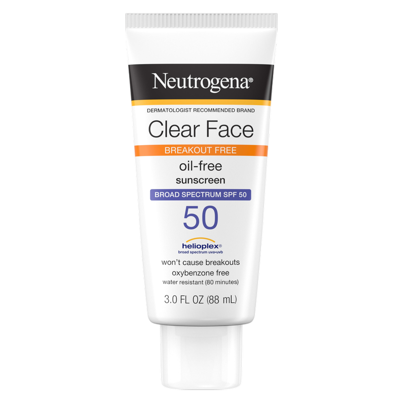 Neutrogena Clear Face SPF 50 Sunscreen Lotion 3 fl oz