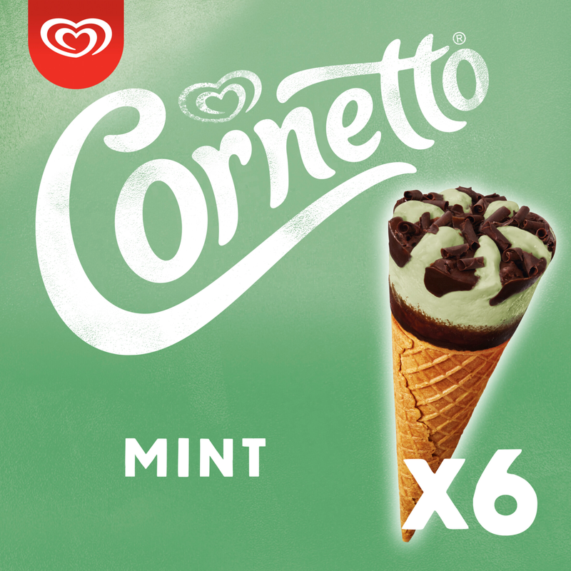 Cornetto  Mint Cone, 6 x 90ml