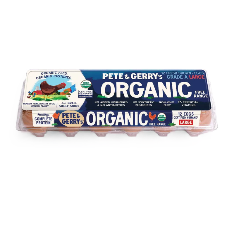 Pete & Gerry's Organic Grade A Large Brown Eggs - 12ct