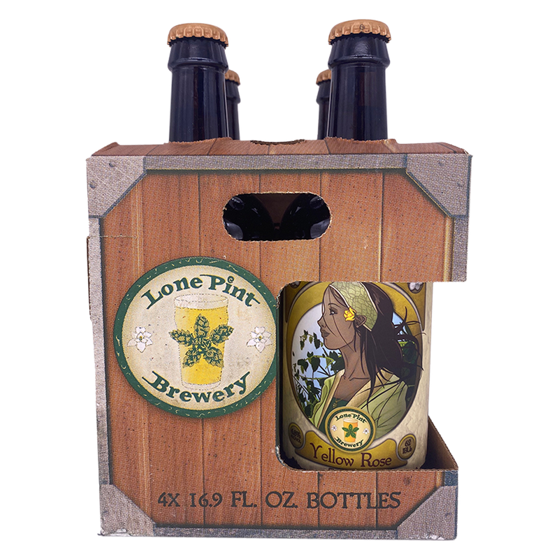 Lone Pint Brewery Yellow Rose IPA 4pk 16.9oz Btl 6.8% ABV