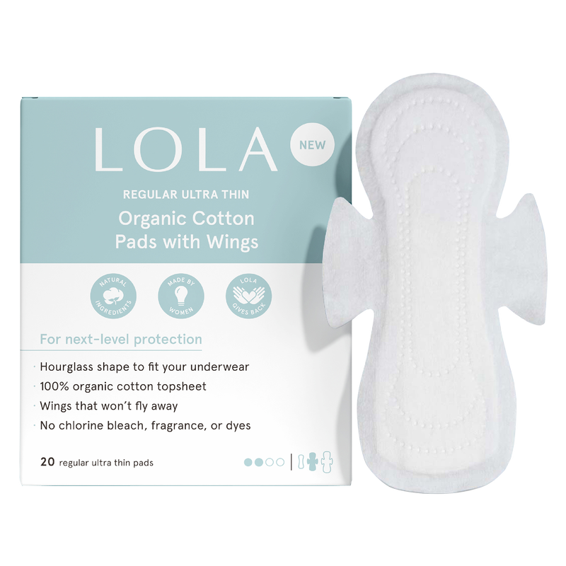 LOLA Regular Organic Cotton Ultra Thin Pads 20ct