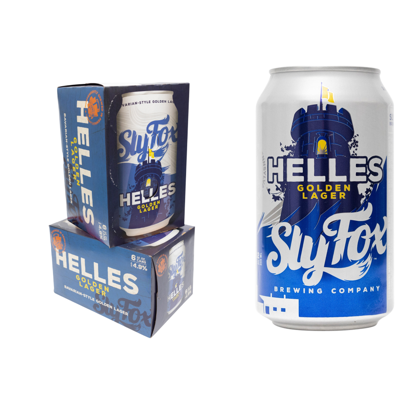 Sly Fox Brewing Helles Lager 6pk 12oz Can 4.9% ABV