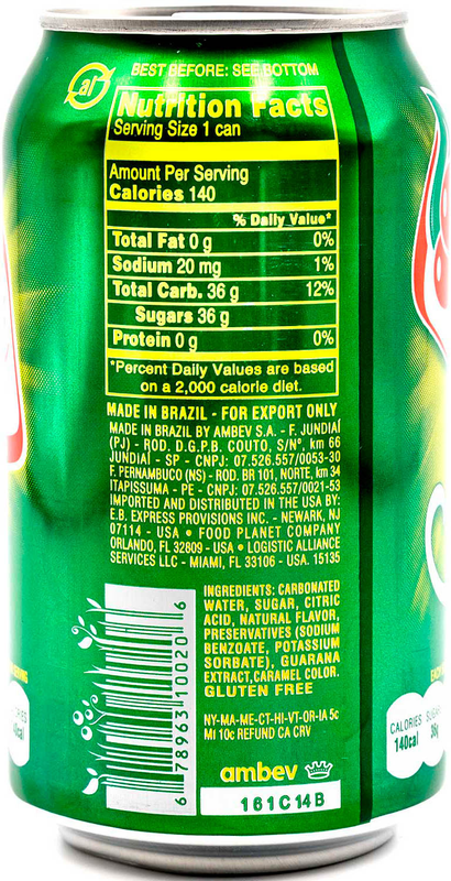 Guaraná Antarctica, The Brazilian Original Guaraná Soda, Regular, 11.83 fl oz (Pack of 12)