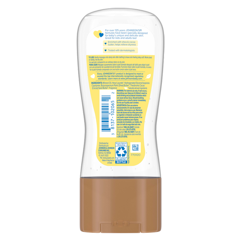 thumbnail image 2 of Johnson’s Baby Oil Gel With Shea & Cocoa Butter – 6.5 Ounce For Baby Massage 2 of 6