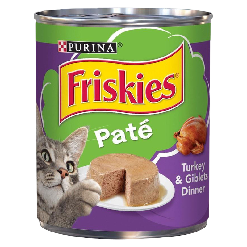 Friskies Turkey & Giblets Pate Dinner Canned Cat Food 13oz