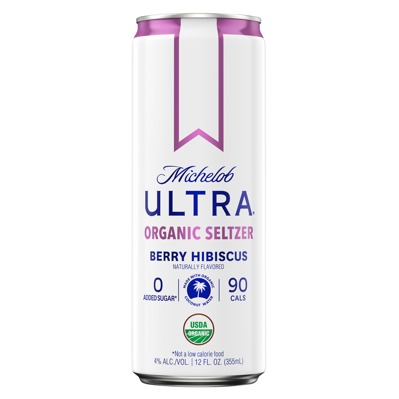 Michelob Ultra Organic Seltzer Berry Hibiscus Single 12oz Can 4.0% ABV