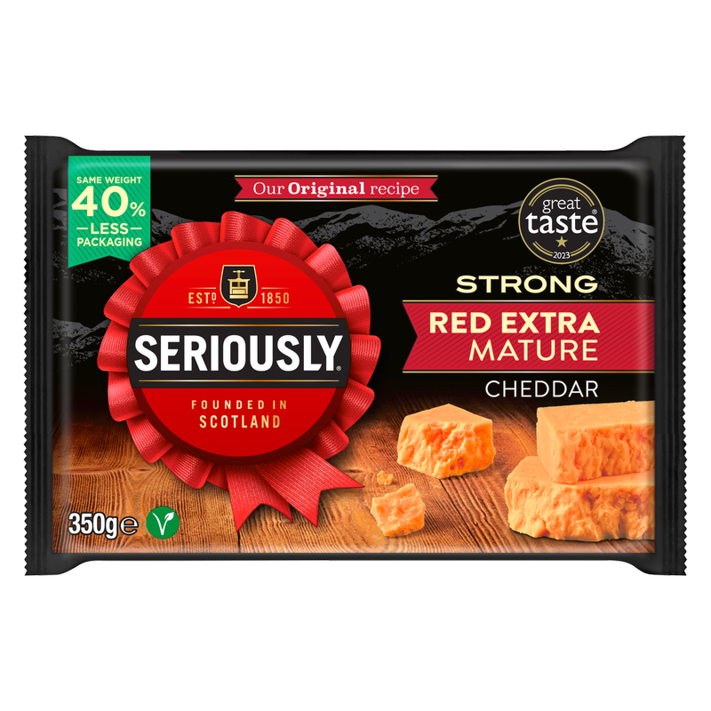 Seriously Strong Original Extra Mature Red Cheddar, 350g
