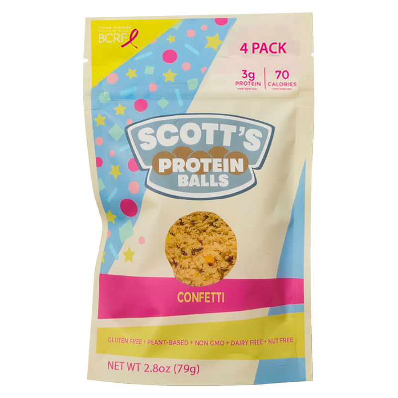 Scott's Protein Balls 4 Pack Confetti 3.2oz 4 Pack