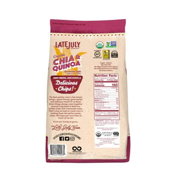 Late July Chia & Quinoa Chips 11oz