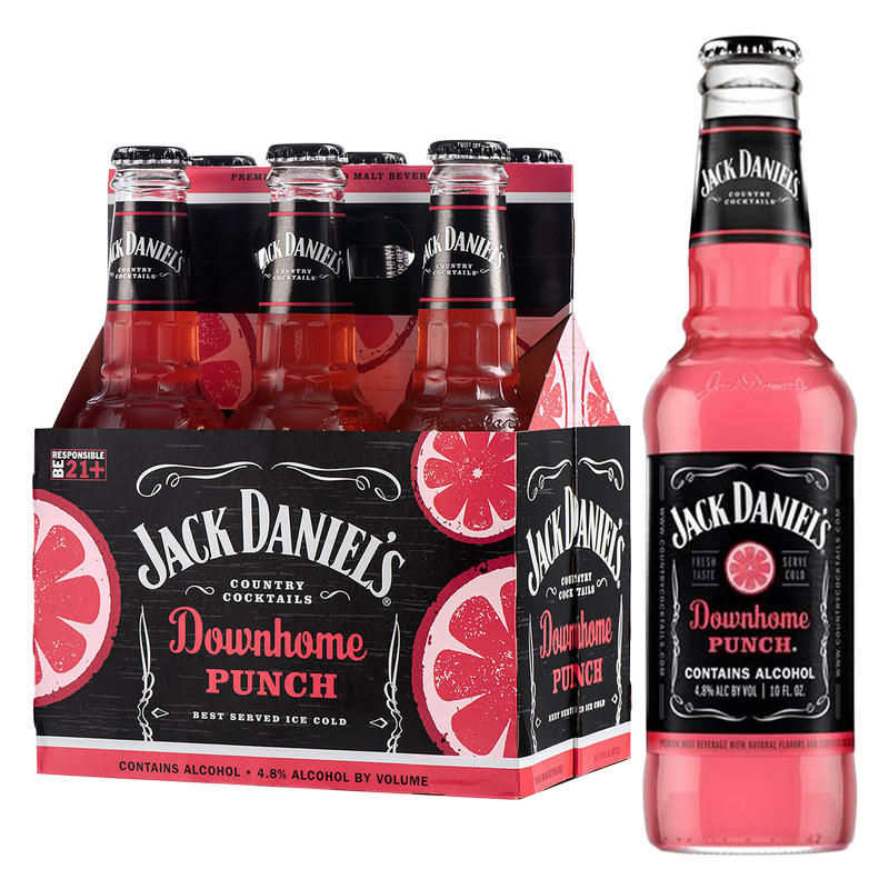 Jack Daniels Downhome Punch Cocktail 6pk 10oz Btl 5.0% ABV