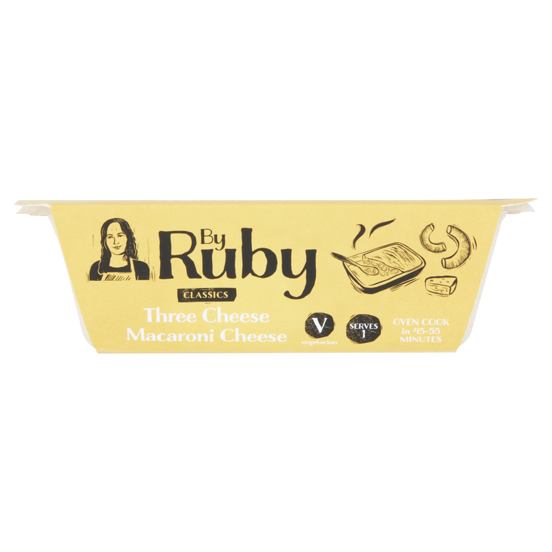 By Ruby Three Cheese Macaroni Cheese - Serves 1, 335g