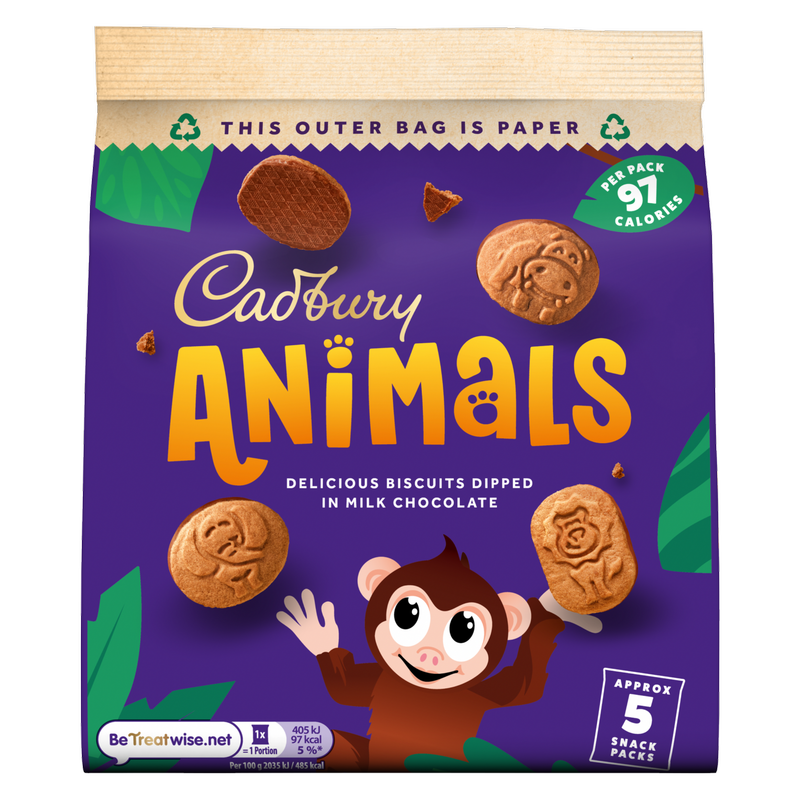 Cadbury Mini Animals Biscuits, 96.5g